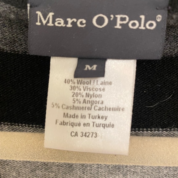 Marc O' Polo stripe sweater made in Turkey wool/viscose/ Angora/cashmere medium - Picture 2 of 6